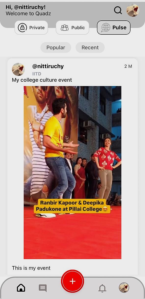 Quadz mobile app preview